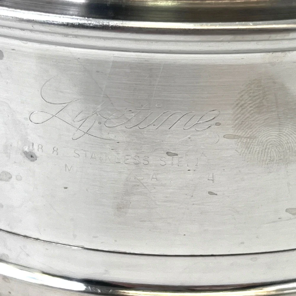 Lifetime 1.5‎ Qt Saucepan with Lid Stainless Steel USA Made 18/8 Vintage